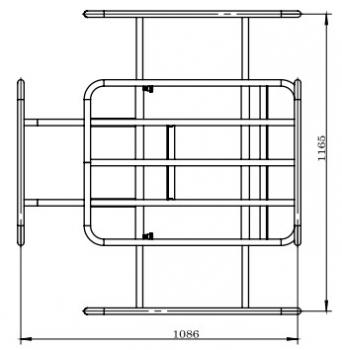 Zipper transport frame EWB150-100LTR